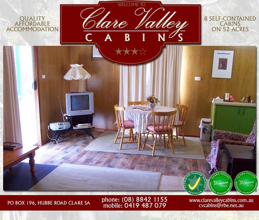 Clare Valley Cabins | real estate agency | Hubbe Rd, Stanley Flat SA 5453, Australia | 0888421155 OR +61 8 8842 1155