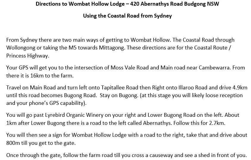 Wombat Hollow Lodge | lodging | 420 Abernathys Rd, Budgong NSW 2577, Australia | 0481300679 OR +61 481 300 679
