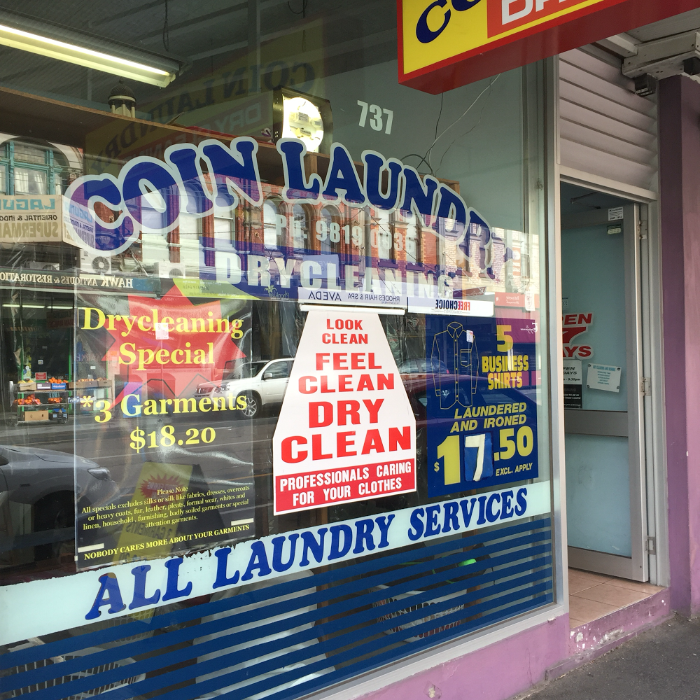 Coin Laundry & Dry Cleaning | laundry | 737 Glenferrie Rd, Hawthorn VIC 3122, Australia | 0451780502 OR +61 451 780 502