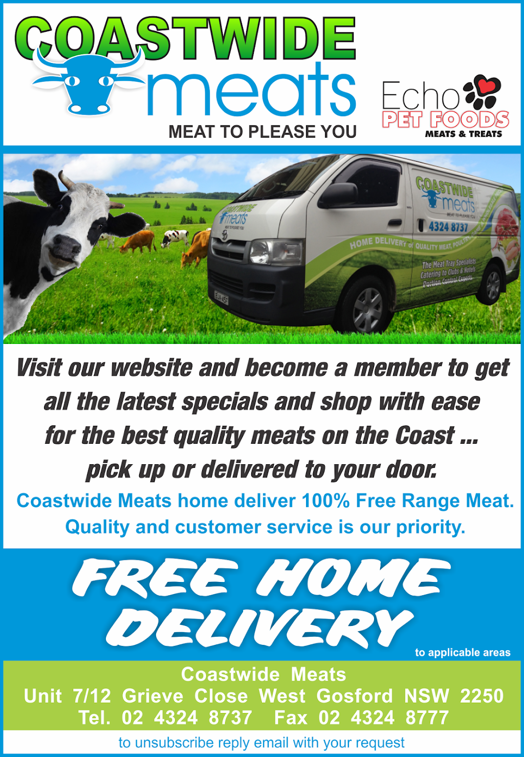 Coastwide Meats | pet store | unit 7/12 Grieve Cl, West Gosford NSW 2250, Australia | 0243248737 OR +61 2 4324 8737