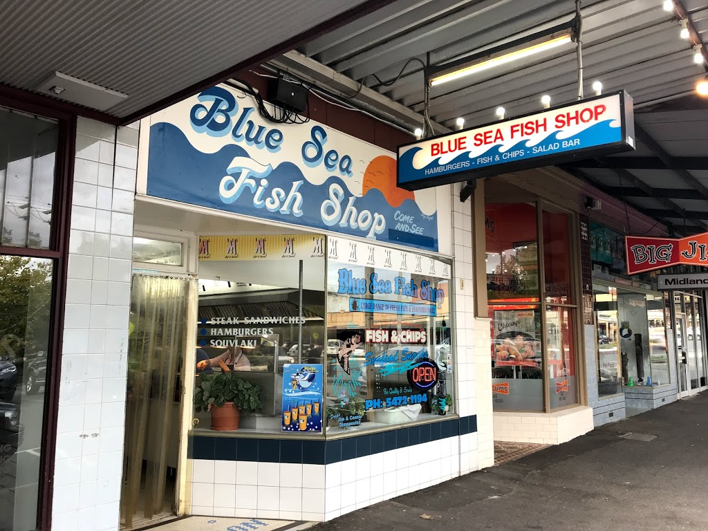 The Blue Sea Fish Shop | meal takeaway | 91 Mostyn St, Castlemaine VIC 3450, Australia | 0354721194 OR +61 3 5472 1194