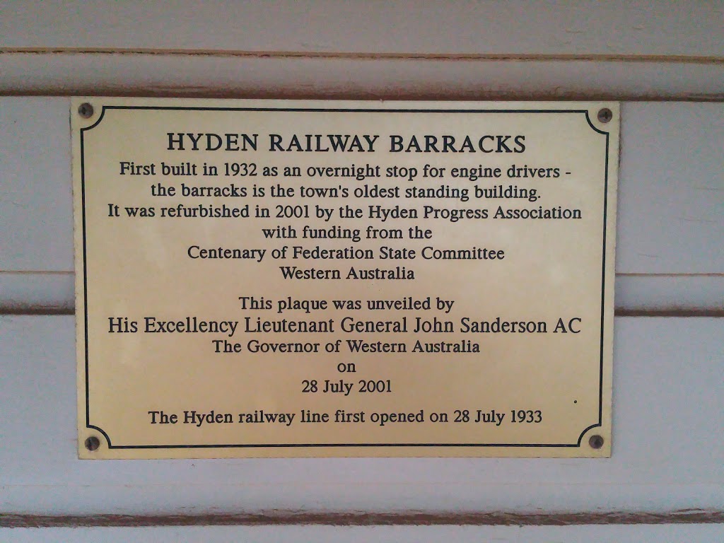 Hyden Railway Barracks | 2 Marshall St, Hyden WA 6359, Australia