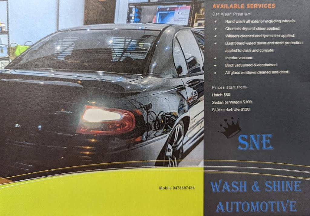 SNE_Wash & Shine Automotive | car wash | 91 Birdwood Ave, Sebastopol VIC 3356, Australia | 0427788657 OR +61 427 788 657