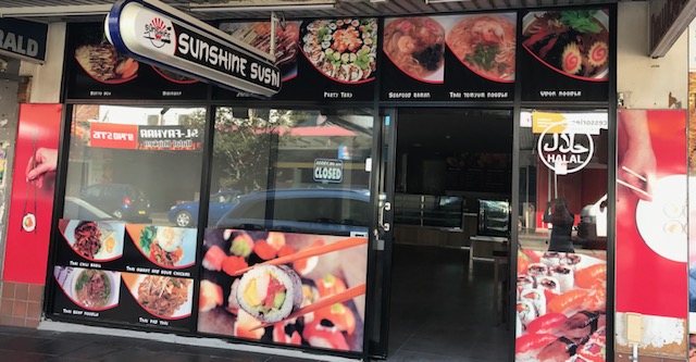 Sunshine Sushi | meal takeaway | 99 Haldon St, Lakemba NSW 2195, Australia | 0297595653 OR +61 2 9759 5653