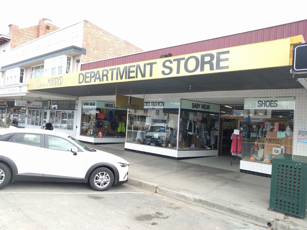 Davis Manner Department Store | clothing store | 200 Commercial Rd, Yarram VIC 3971, Australia | 0351825007 OR +61 3 5182 5007