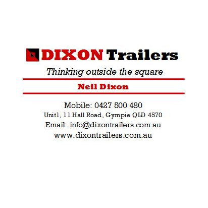 Dixon Trailers | 1/11 Hall Rd, Glanmire QLD 4570, Australia | Phone: 0427 500 480