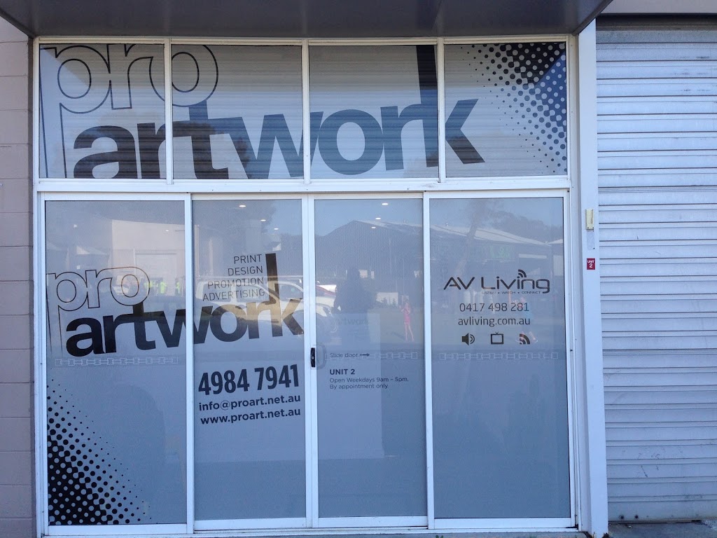 Pro Artwork | 2/9 George Rd, Salamander Bay NSW 2317, Australia | Phone: (02) 4984 7941