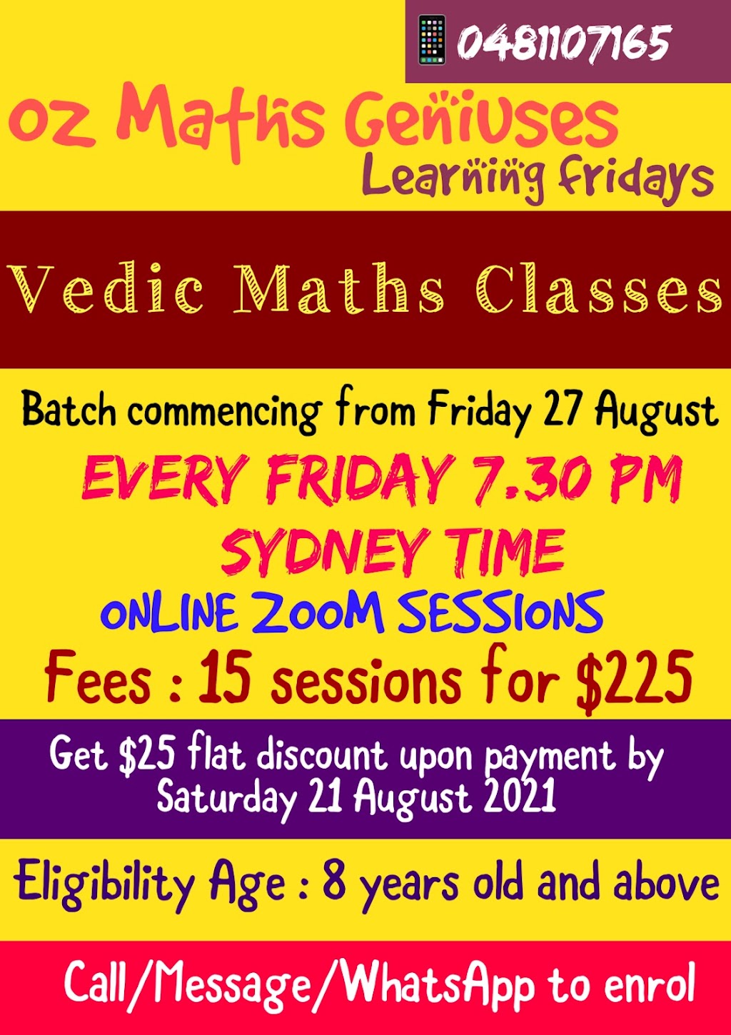 Oz Maths Geniuses | 12 Atticus Glade, Schofields NSW 2762, Australia | Phone: 0481 107 165