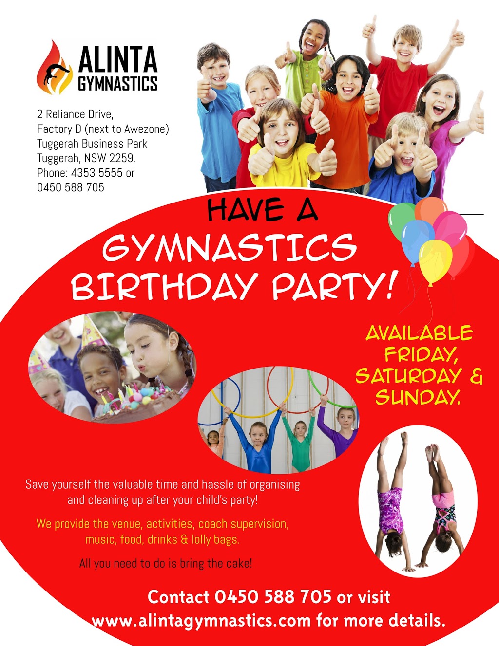 JX Gymnastics Club | gym | Omega Centre, Tuggerah Business Park, 2 Reliance Dr,, Tuggerah NSW 2259, Australia | 0450588705 OR +61 450 588 705