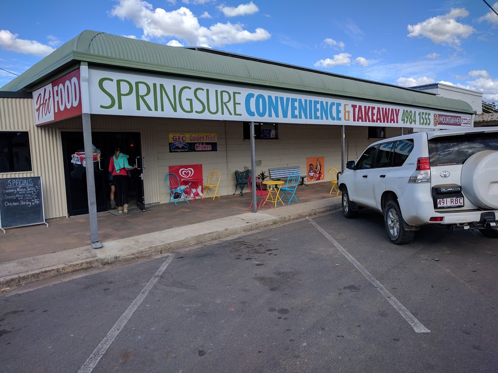 Springsure Convenience & Takeaway | meal takeaway | 84 Eclipse Ln, Springsure QLD 4722, Australia | 0749841555 OR +61 7 4984 1555