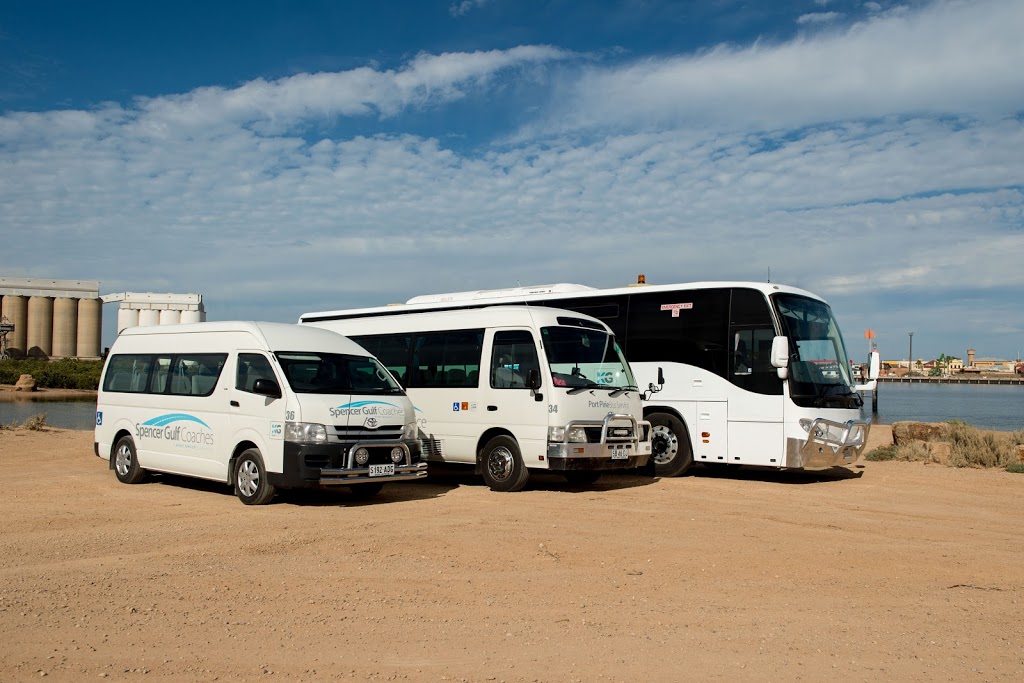 Port Pirie Bus Service/Spencer Gulf Coaches |  | 84 Carlton Parade, Port Augusta SA 5700, Australia | 0886322666 OR +61 8 8632 2666