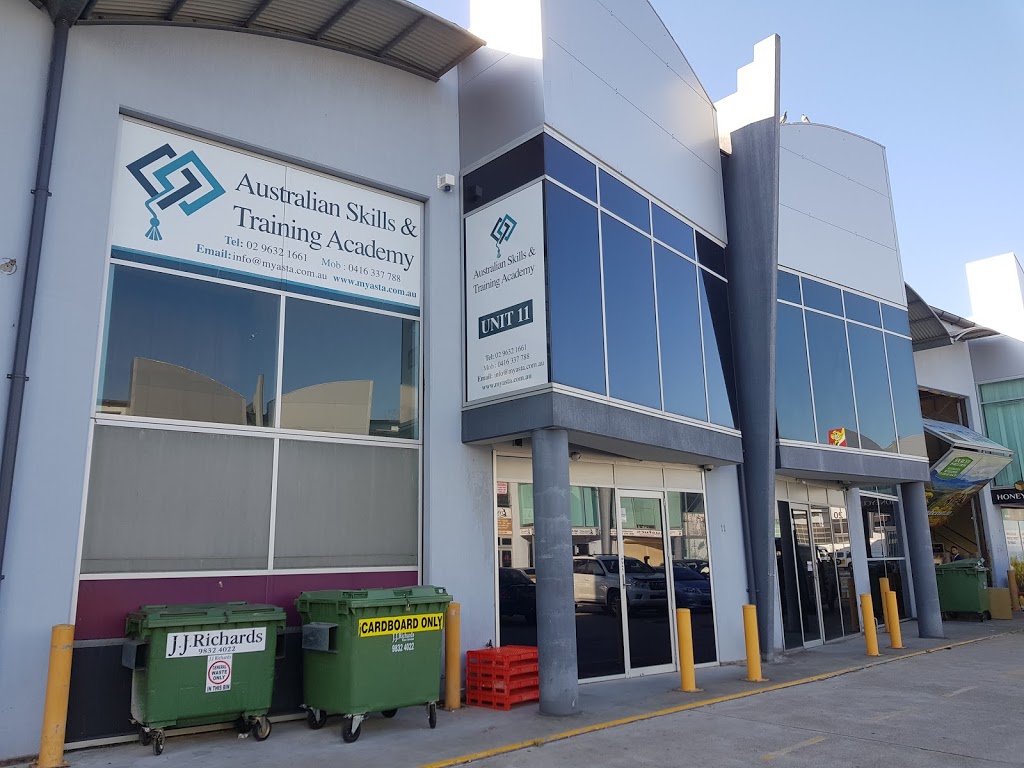 Australian Skills and Training Academy | school | 11/46-50 Wellington Rd, South Granville NSW 2142, Australia | 0296321661 OR +61 2 9632 1661