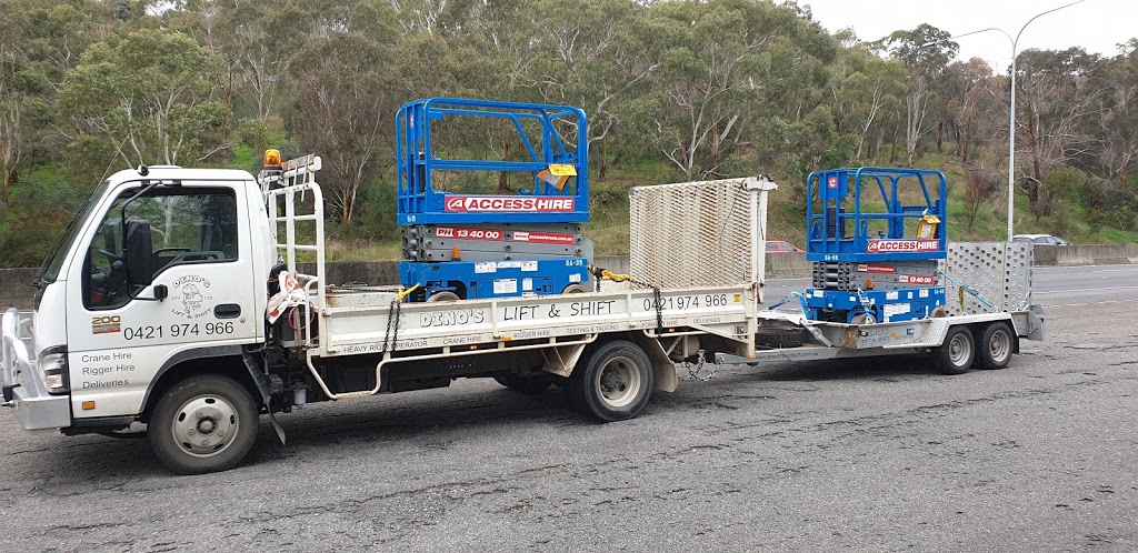 Dinos lift and shift Pty Ltd | 67 Dogleg Rd, Fischer SA 5502, Australia | Phone: 0421 974 966