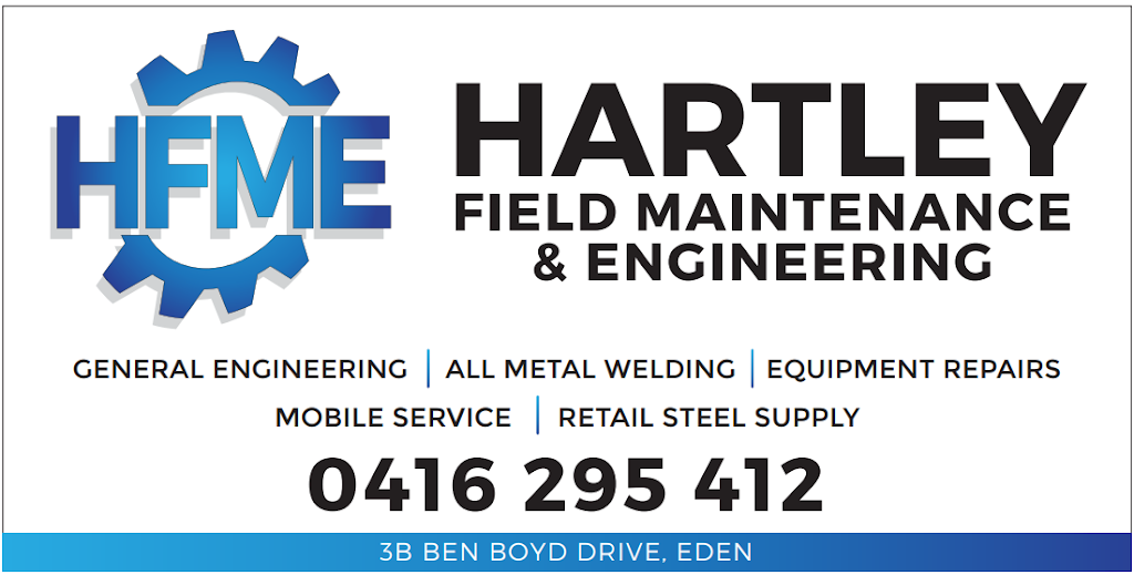 Hartley Field Maintenance and Engineering | general contractor | 3b Ben Boyd Dr, Eden NSW 2551, Australia | 0416295412 OR +61 416 295 412