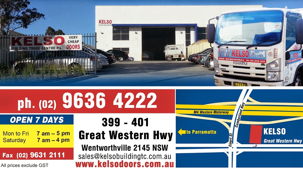 KELSO Building Trade Centre | store | 399-401 Great Western Hwy, Greystanes NSW 2145, Australia | 0296364222 OR +61 2 9636 4222