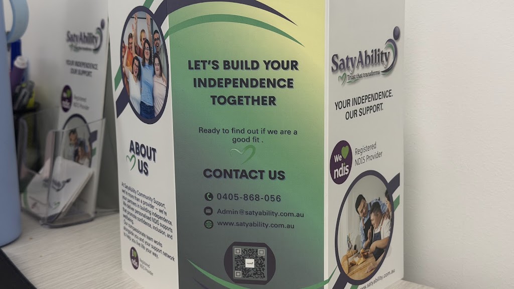 SatyAbility Community Support | Office 2, Level 1/109 Wood St, Templestowe VIC 3106, Australia | Phone: 0405 868 056