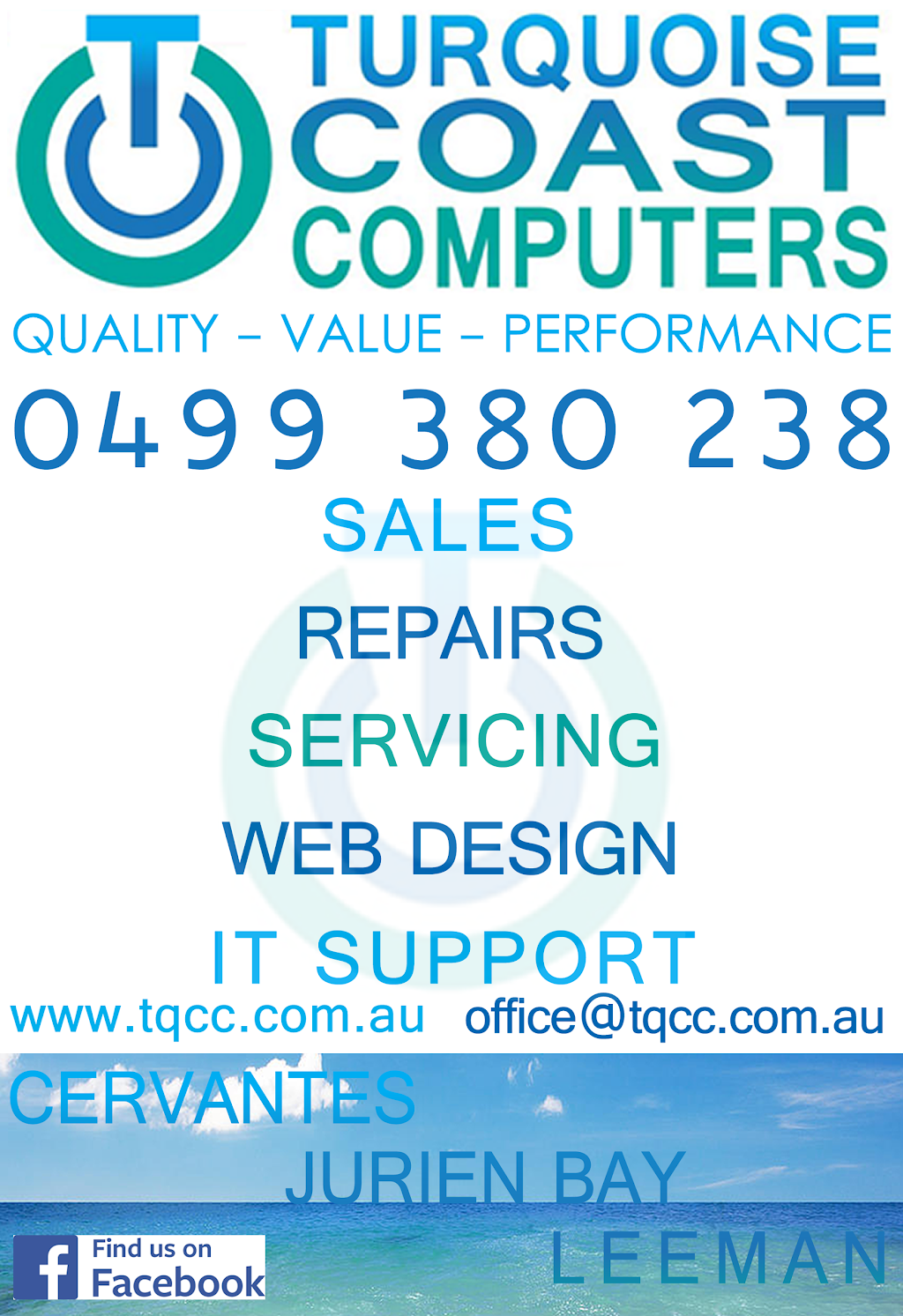 Turquoise Coast Computers - Jurien Bay | 65 Bashford St, Jurien Bay WA 6516, Australia | Phone: 0499 380 238