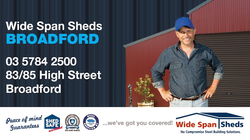 Wide Span Sheds Broadford | 83-85 High St, Broadford VIC 3658, Australia | Phone: (03) 5784 2500