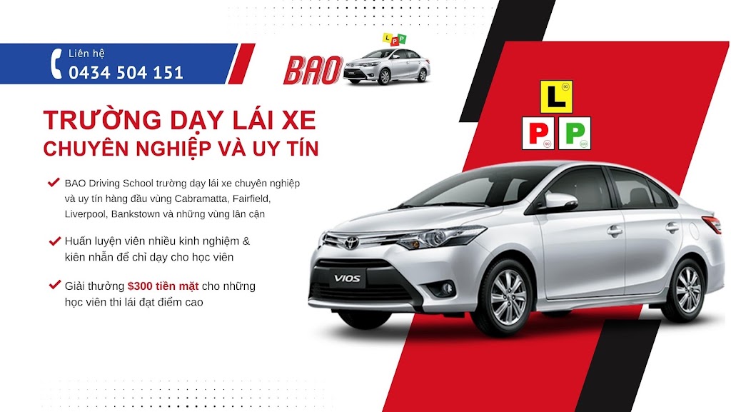 Bao Driving School | Apt 13/345 Hamilton Rd, Fairfield West NSW 2165, Australia | Phone: 0434 504 151