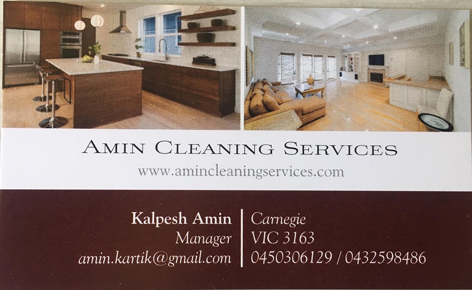 Amin Cleaning Services | 7 Gnarwyn Rd, Carnegie VIC 3163, Australia | Phone: 0450 306 129
