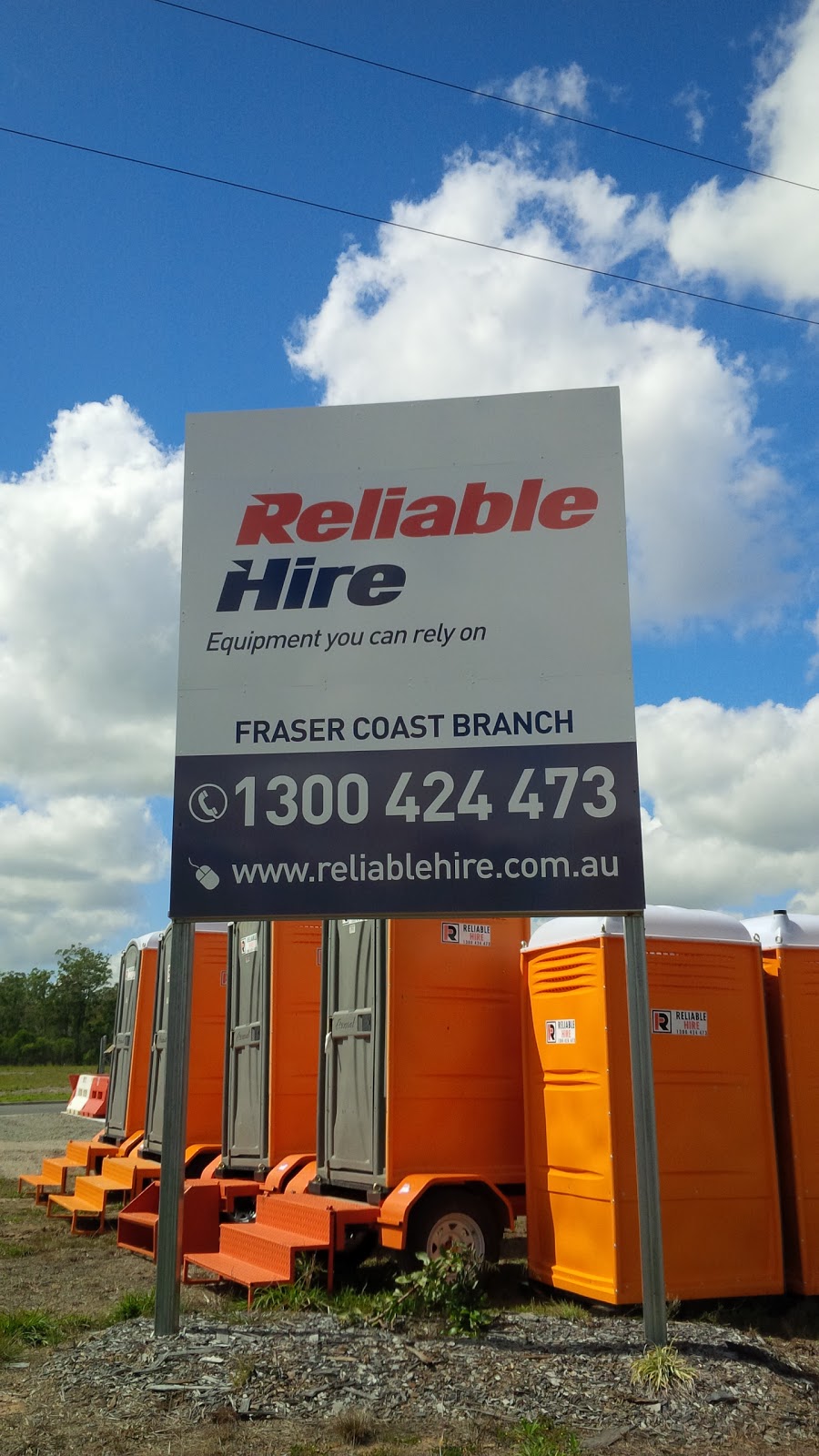 Reliable Hire | 98 Lower Mountain Rd, Dundowran QLD 4655, Australia | Phone: 1300 424 473