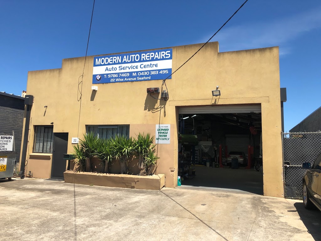 Modern Auto Repairs | car repair | 22 Wise Ave, Seaford VIC 3198, Australia | 0397867469 OR +61 3 9786 7469