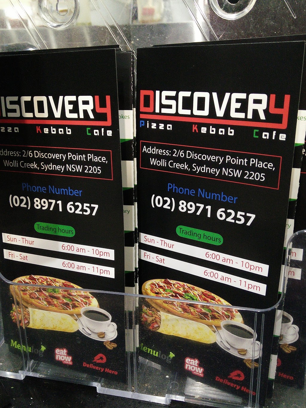 Discovery Pizza Kebab Cafe | restaurant | 2/6 Discovery Point Place, Wolli Creek NSW 2205, Australia | 0289716257 OR +61 2 8971 6257