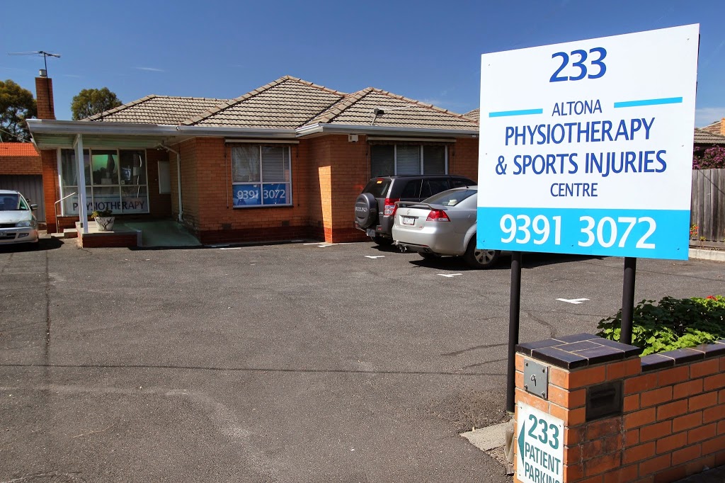 Altona Physiotherapy & Sports Injuries Centre | 233 Millers Rd, Altona North VIC 3025, Australia | Phone: (03) 9391 3072