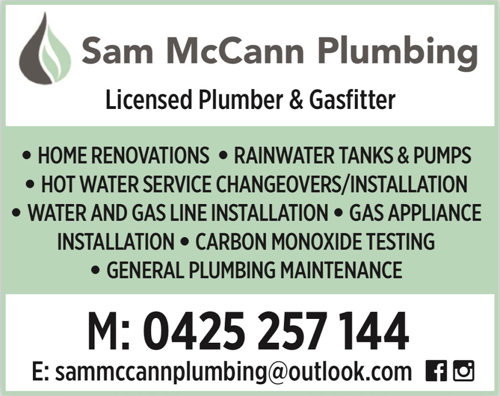 Sam McCann Plumbing | 11 Gairloch Ave, Jan Juc VIC 3228, Australia | Phone: 0425 257 144