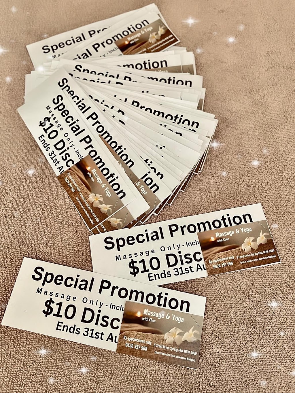 Massage & Yoga with Chon | 5 Steel Dr, Spring Flat NSW 2850, Australia | Phone: 0420 357 968