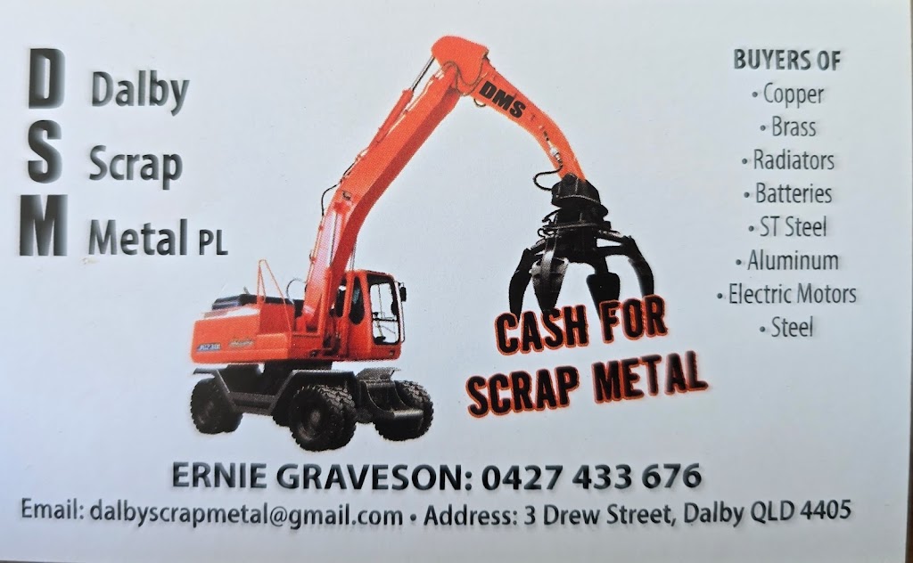 Dalby scrap metal | 3 Drew St, Dalby QLD 4405, Australia | Phone: 0427 433 676