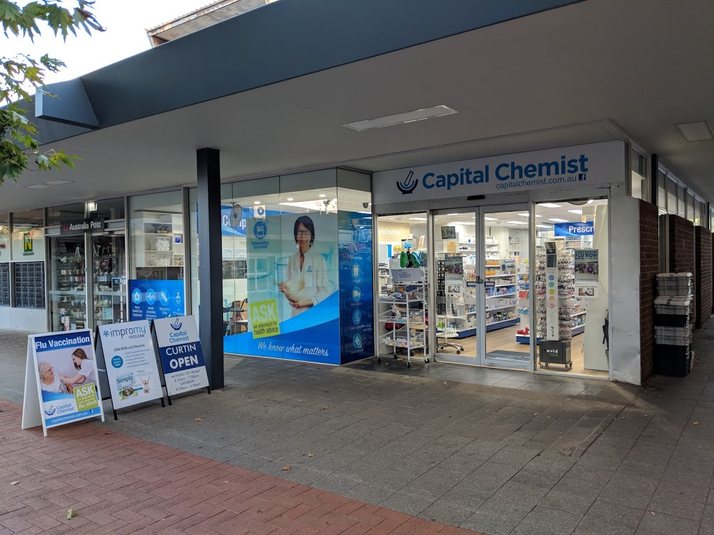 Capital Chemist Curtin | pharmacy | 38 Curtin Pl, Curtin ACT 2605, Australia | 0262811058 OR +61 2 6281 1058