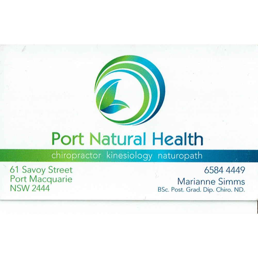 Port Natural Health | health | 61 Savoy St, Port Macquarie NSW 2444, Australia | 0265844449 OR +61 2 6584 4449