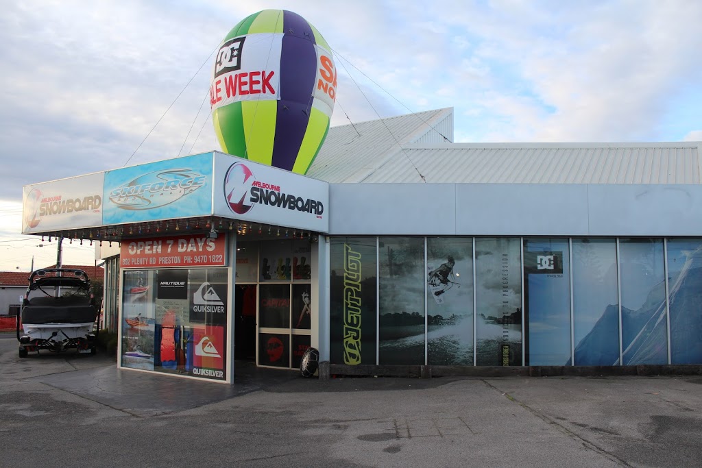 Melbourne Snowboard Centre | 392 Plenty Rd, Preston VIC 3072, Australia | Phone: (03) 9470 1822