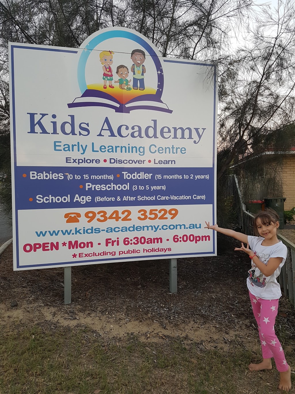 Kids Academy Early Learning Centre | school | 99 Fieldgate Square, Balga WA 6061, Australia | 0893423529 OR +61 8 9342 3529
