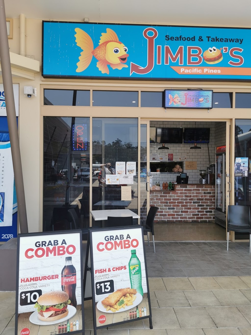 Jimbos seafood and takeaway | cafe | Unit 8, unit 8 unit 8/2 Universal St, Pacific Pines QLD 4211, Australia | 0755023555 OR +61 7 5502 3555