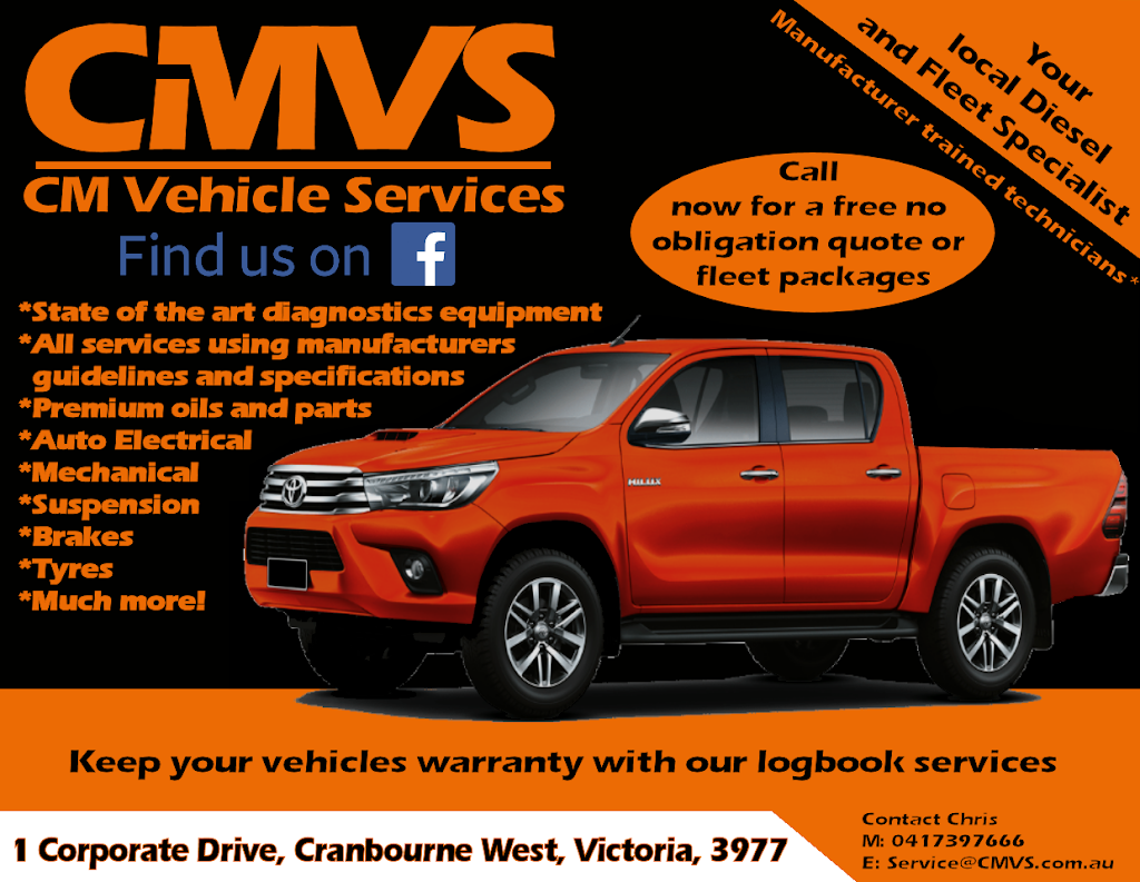 CM Vehicle Services | car repair | 5 Silvretta Court, Clyde North VIC 3978, Australia | 0387593610 OR +61 3 8759 3610