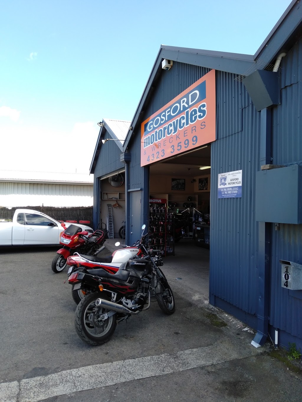 Gosford Motorcycles | 104 Showground Rd, Gosford NSW 2250, Australia | Phone: (02) 4323 3599