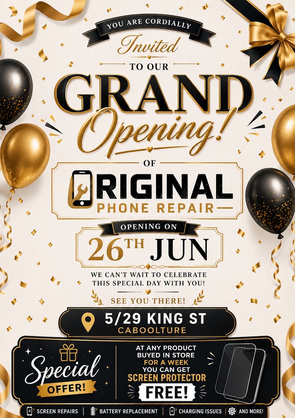 Original phone repair Caboolture | 14 Cassowary Ct, Caboolture QLD 4510, Australia | Phone: 0455 573 324