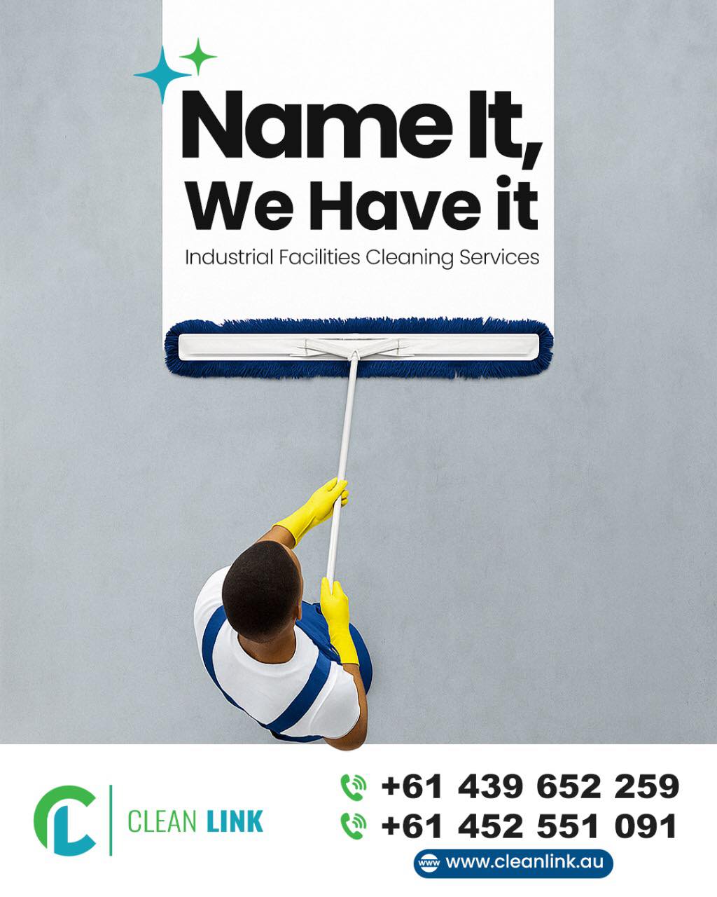 Clean Link Facility Services PTY LTD | 1 Ulysses St, Clyde North VIC 3978, Australia | Phone: 0451 131 003