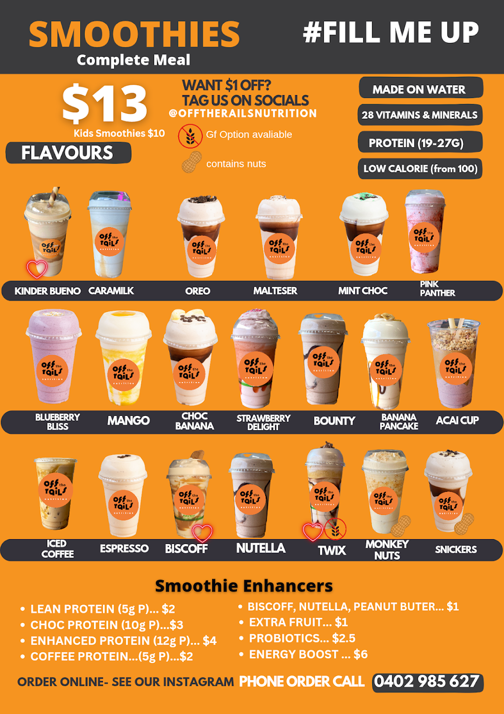 Off the Rails Nutrition | Shop 3/10 Ash Ave, Albion Park Rail NSW 2527, Australia | Phone: 0402 985 627