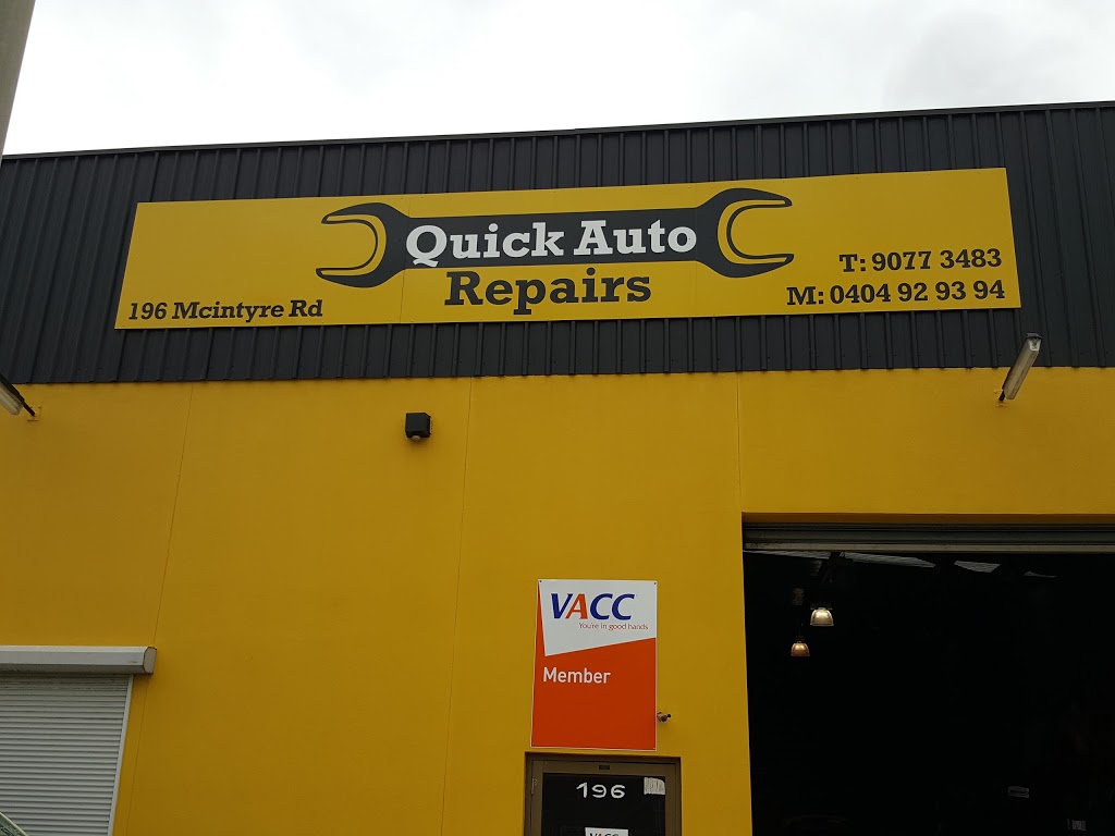 Quick Auto Repairs | 196 McIntyre Rd, Sunshine North VIC 3020, Australia | Phone: 90773483