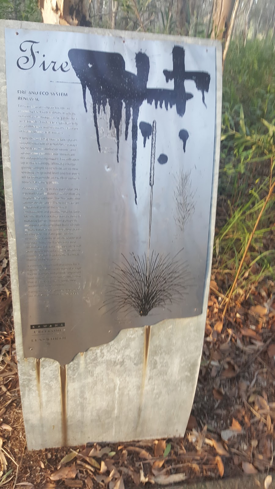 Kawana Creekside Lensworth Fire Sign | park | 11/19 Lilac Cres, Currimundi QLD 4551, Australia