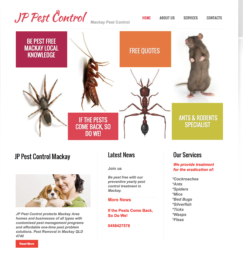 JP Pest Control | 14 Tiffiny Ct, Andergrove QLD 4740, Australia | Phone: 0458 427 578