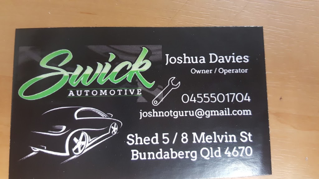 Swick Automotive | car repair | 5/8 Melvin St, Norville QLD 4670, Australia | 0741893882 OR +61 7 4189 3882