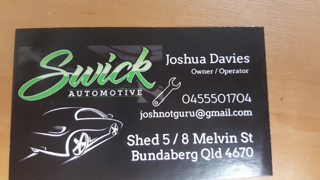 Swick Automotive | 5/8 Melvin St, Norville QLD 4670, Australia | Phone: (07) 4189 3882