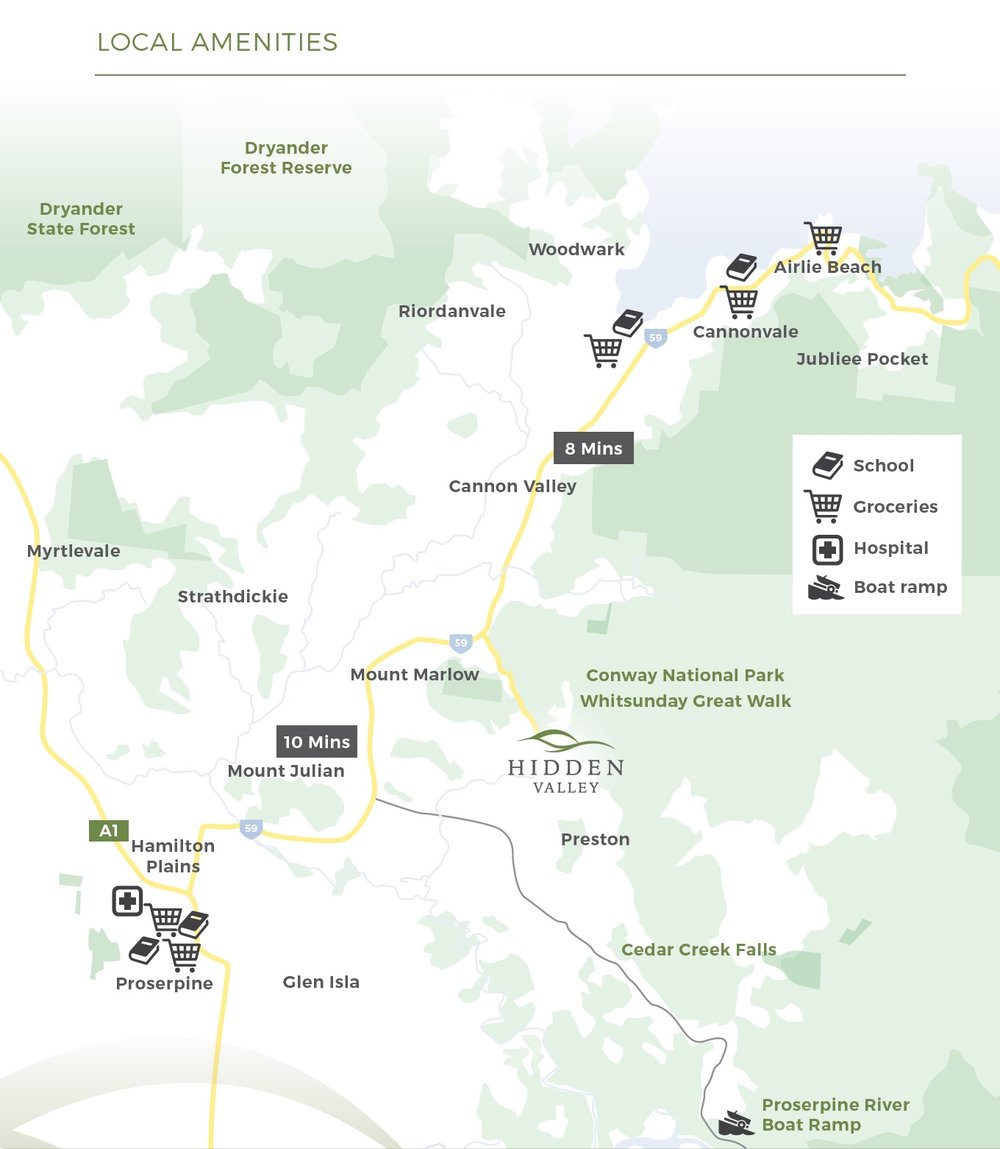 Hidden Valley Estate Whitsundays |  | 170 Rifle Range Rd, Mount Marlow QLD 4800, Australia | 0447583759 OR +61 447 583 759
