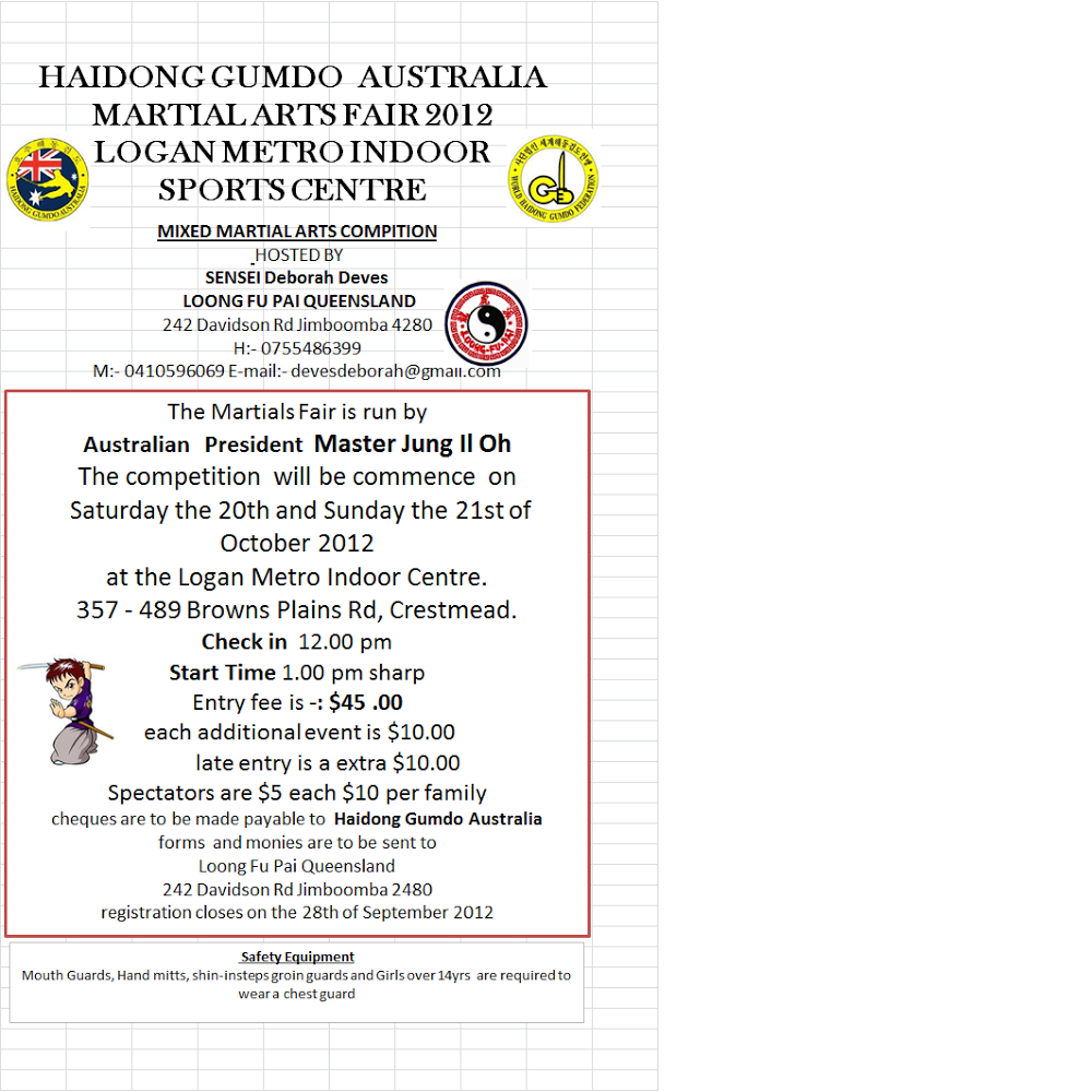 Loong Fu Pai and Haidong Gumdo Martial Arts | 242 Davidson Rd, Jimboomba QLD 4280, Australia | Phone: 0410 596 069