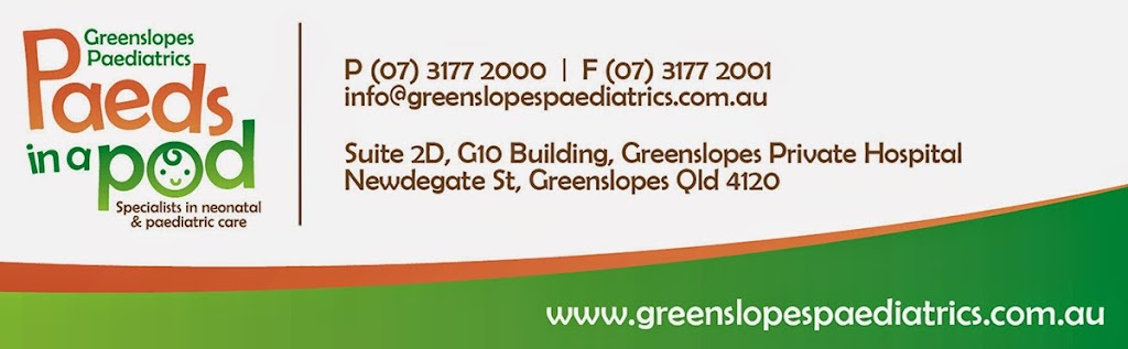 Paeds in a Pod | Suite 1/12 Annerley Rd, Woolloongabba QLD 4102, Australia | Phone: (07) 3177 2000
