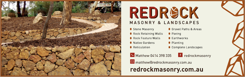 Red Rock Masonry & Landscapes | Mundaring Weir Rd, Paulls Valley WA 6076, Australia | Phone: 0414 398 335